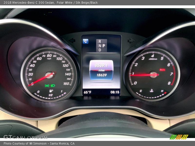 Polar White / Silk Beige/Black 2018 Mercedes-Benz C 300 Sedan