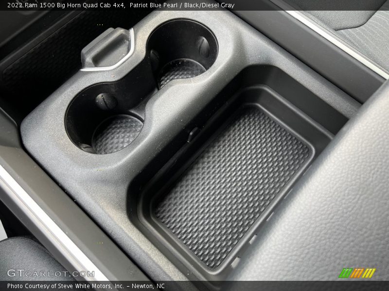 Patriot Blue Pearl / Black/Diesel Gray 2022 Ram 1500 Big Horn Quad Cab 4x4