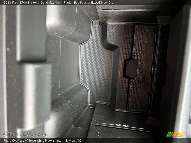 Patriot Blue Pearl / Black/Diesel Gray 2022 Ram 1500 Big Horn Quad Cab 4x4
