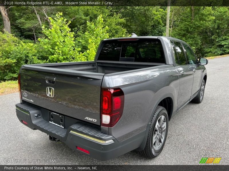 Modern Steel Metallic / Gray 2018 Honda Ridgeline RTL-E AWD