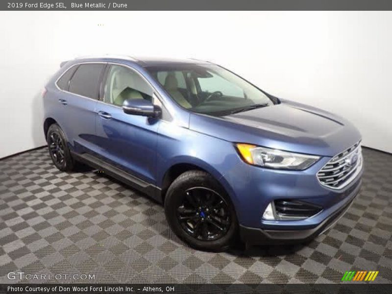 Blue Metallic / Dune 2019 Ford Edge SEL