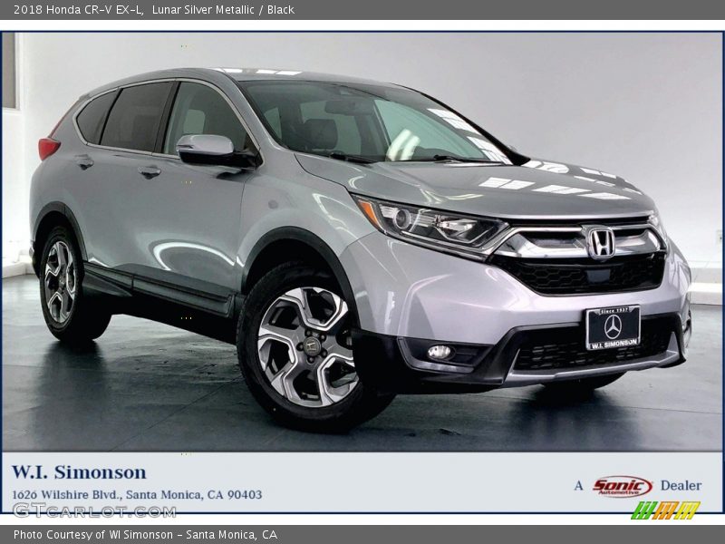 Lunar Silver Metallic / Black 2018 Honda CR-V EX-L