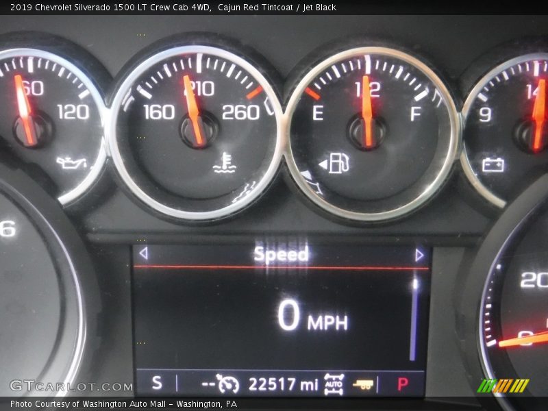Cajun Red Tintcoat / Jet Black 2019 Chevrolet Silverado 1500 LT Crew Cab 4WD