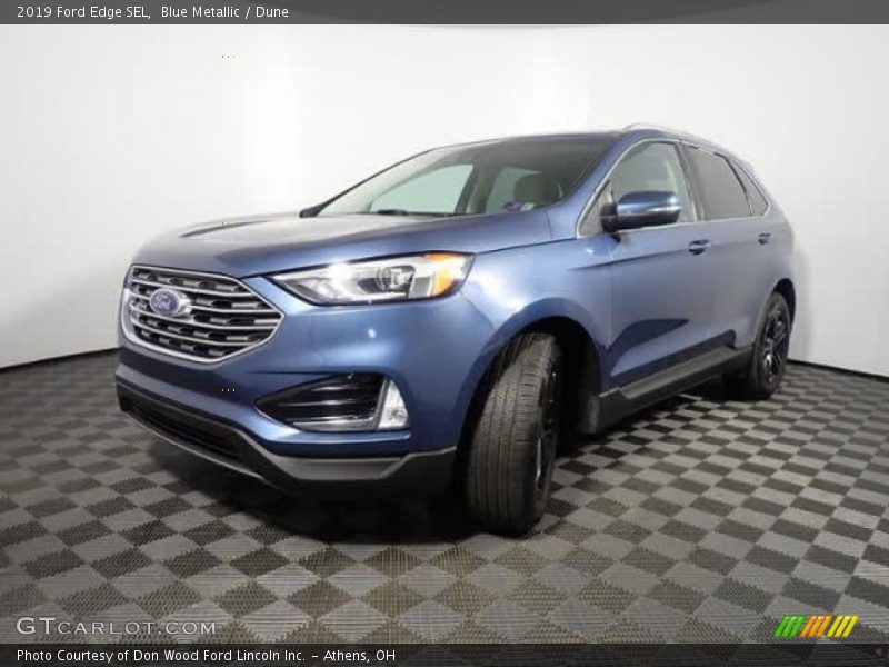 Blue Metallic / Dune 2019 Ford Edge SEL