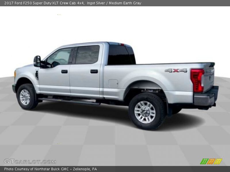 Ingot Silver / Medium Earth Gray 2017 Ford F250 Super Duty XLT Crew Cab 4x4