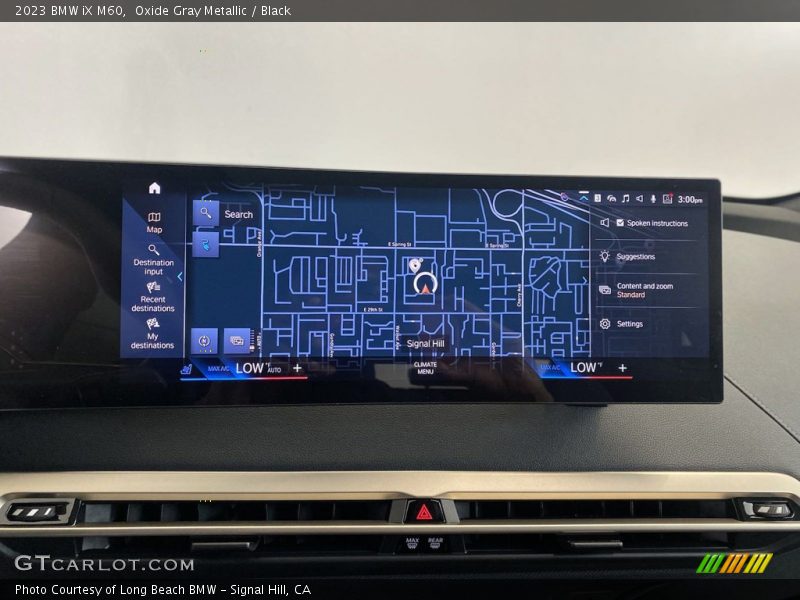 Navigation of 2023 iX M60