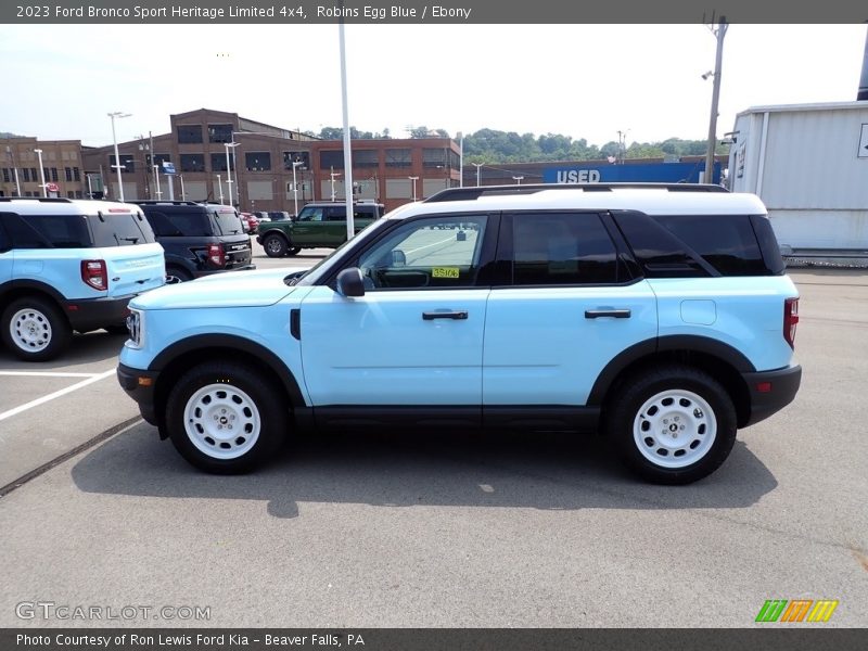 Robins Egg Blue / Ebony 2023 Ford Bronco Sport Heritage Limited 4x4