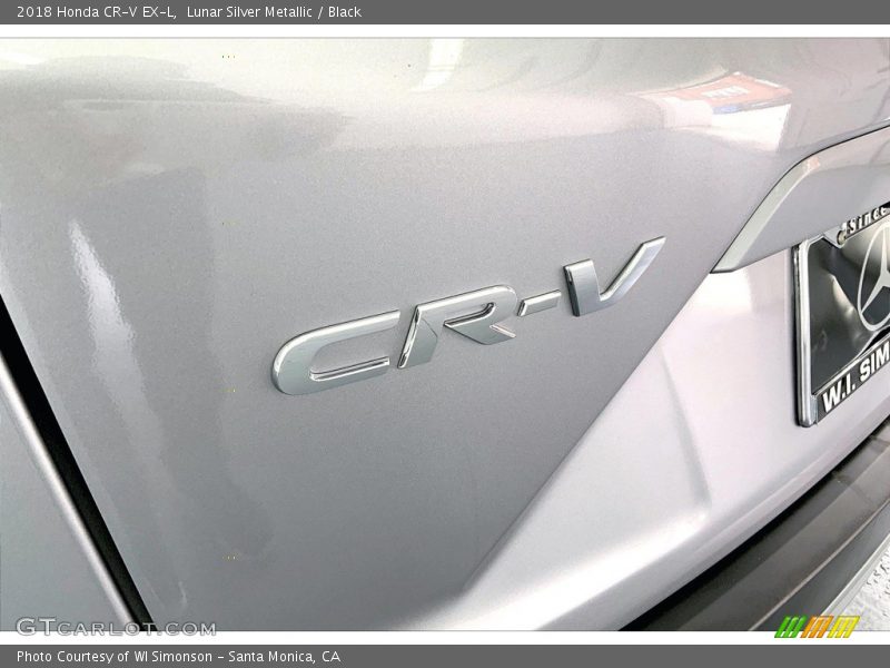 Lunar Silver Metallic / Black 2018 Honda CR-V EX-L