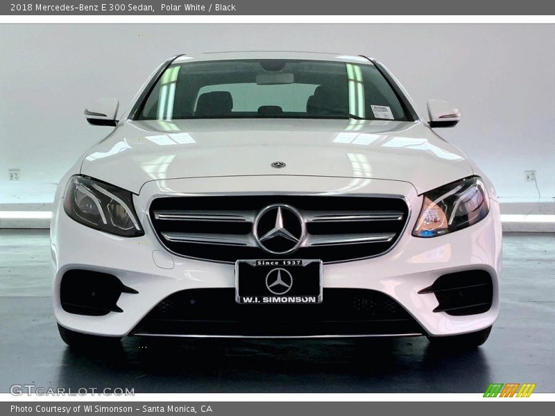 Polar White / Black 2018 Mercedes-Benz E 300 Sedan