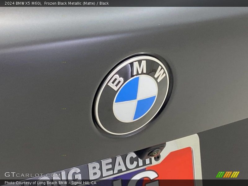 Frozen Black Metallic (Matte) / Black 2024 BMW X5 M60i