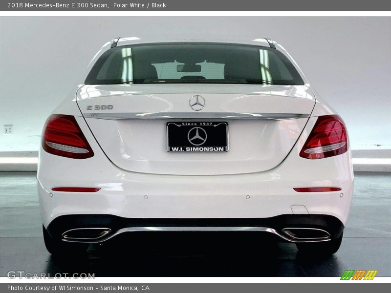 Polar White / Black 2018 Mercedes-Benz E 300 Sedan