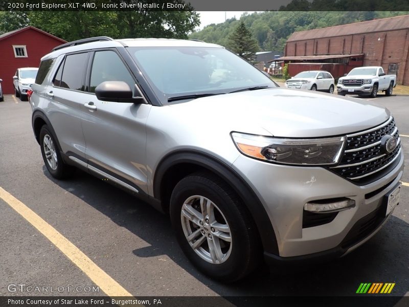 Iconic Silver Metallic / Ebony 2020 Ford Explorer XLT 4WD