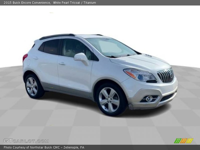 White Pearl Tricoat / Titanium 2015 Buick Encore Convenience