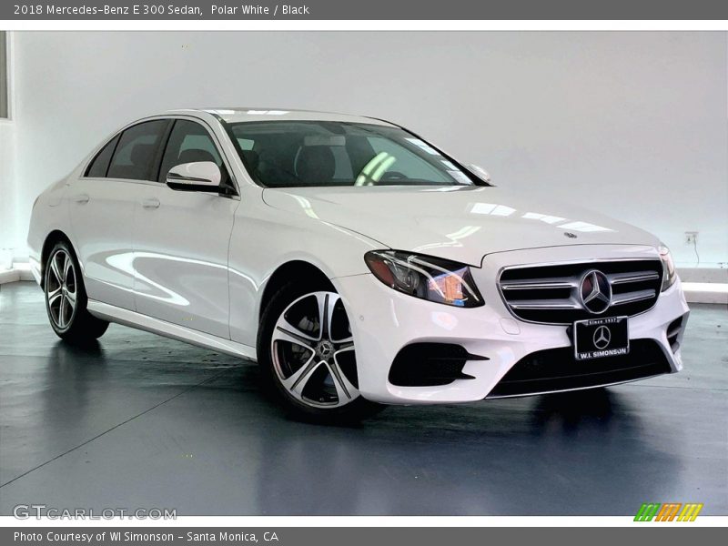 Polar White / Black 2018 Mercedes-Benz E 300 Sedan