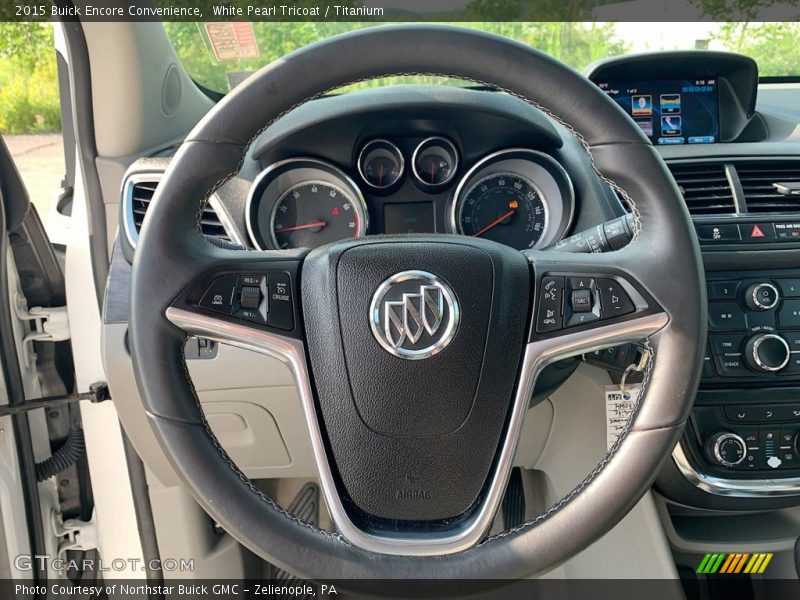 White Pearl Tricoat / Titanium 2015 Buick Encore Convenience