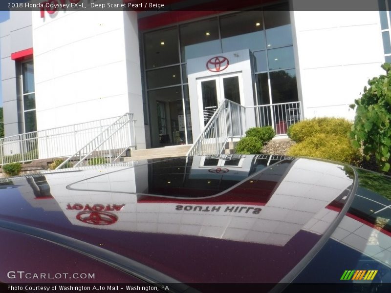 Deep Scarlet Pearl / Beige 2018 Honda Odyssey EX-L