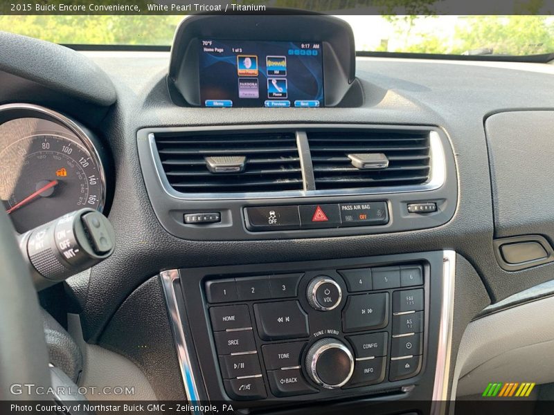 White Pearl Tricoat / Titanium 2015 Buick Encore Convenience