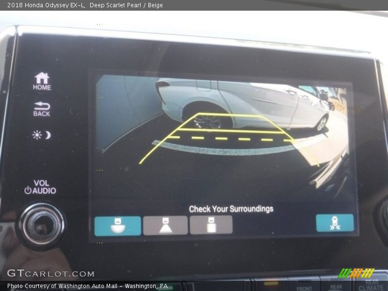 Deep Scarlet Pearl / Beige 2018 Honda Odyssey EX-L