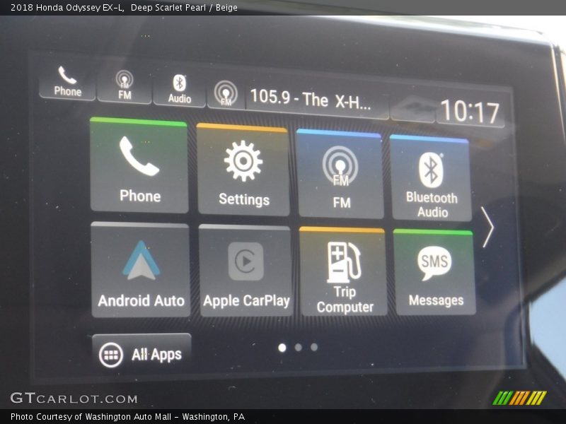 Deep Scarlet Pearl / Beige 2018 Honda Odyssey EX-L