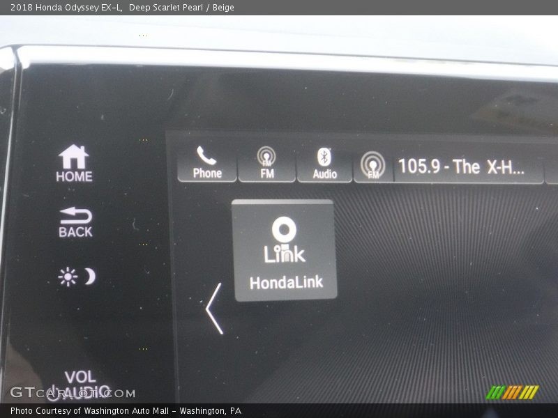 Deep Scarlet Pearl / Beige 2018 Honda Odyssey EX-L