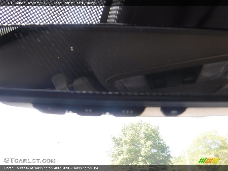Deep Scarlet Pearl / Beige 2018 Honda Odyssey EX-L