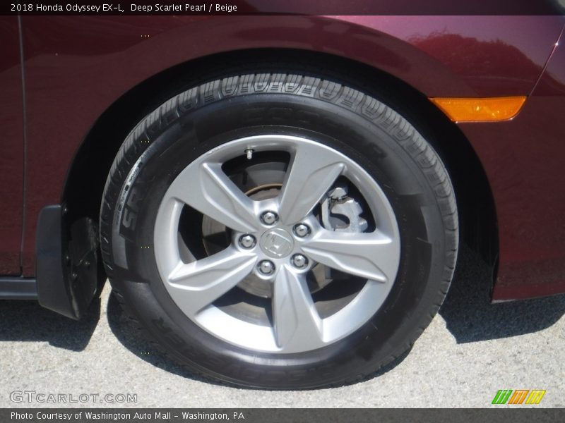 Deep Scarlet Pearl / Beige 2018 Honda Odyssey EX-L