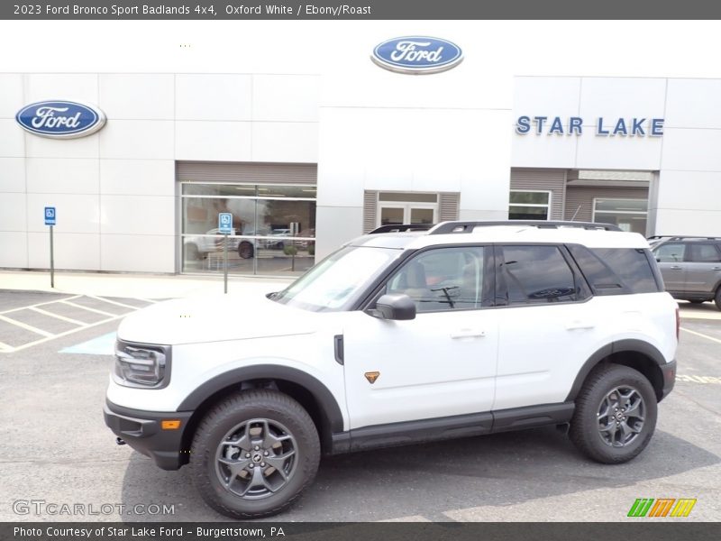 Oxford White / Ebony/Roast 2023 Ford Bronco Sport Badlands 4x4