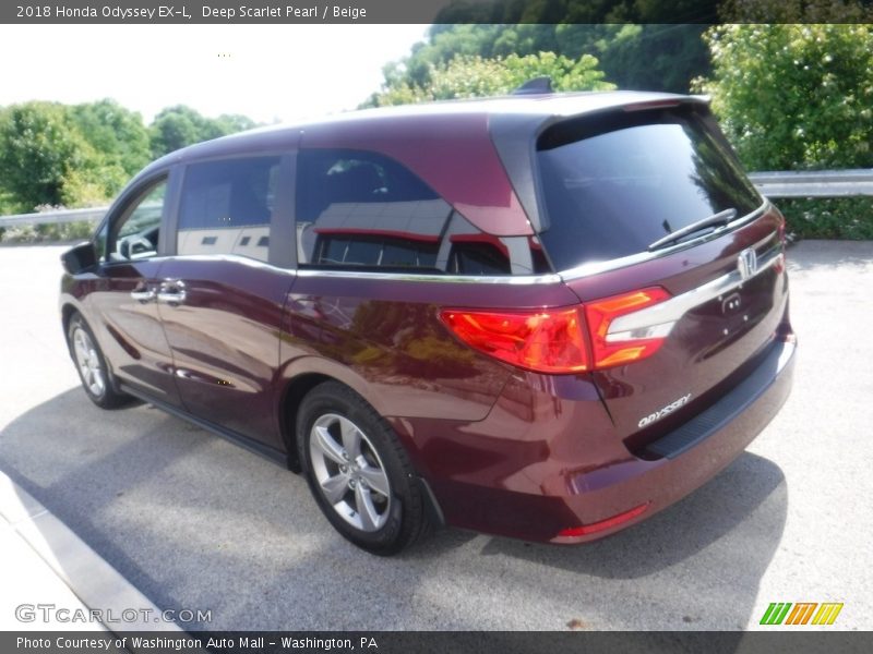 Deep Scarlet Pearl / Beige 2018 Honda Odyssey EX-L