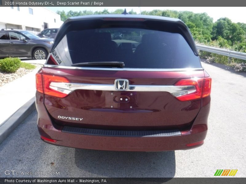 Deep Scarlet Pearl / Beige 2018 Honda Odyssey EX-L