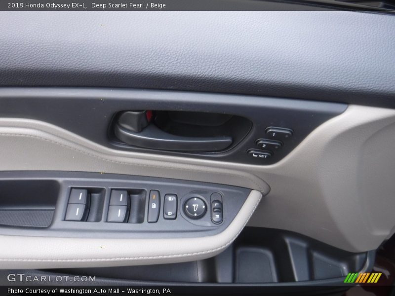 Deep Scarlet Pearl / Beige 2018 Honda Odyssey EX-L
