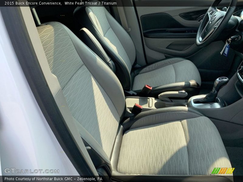 White Pearl Tricoat / Titanium 2015 Buick Encore Convenience