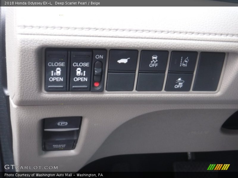 Deep Scarlet Pearl / Beige 2018 Honda Odyssey EX-L