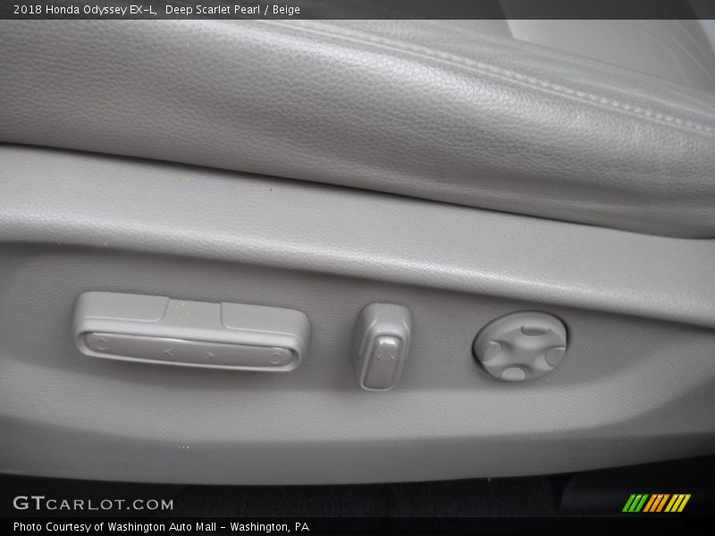Deep Scarlet Pearl / Beige 2018 Honda Odyssey EX-L