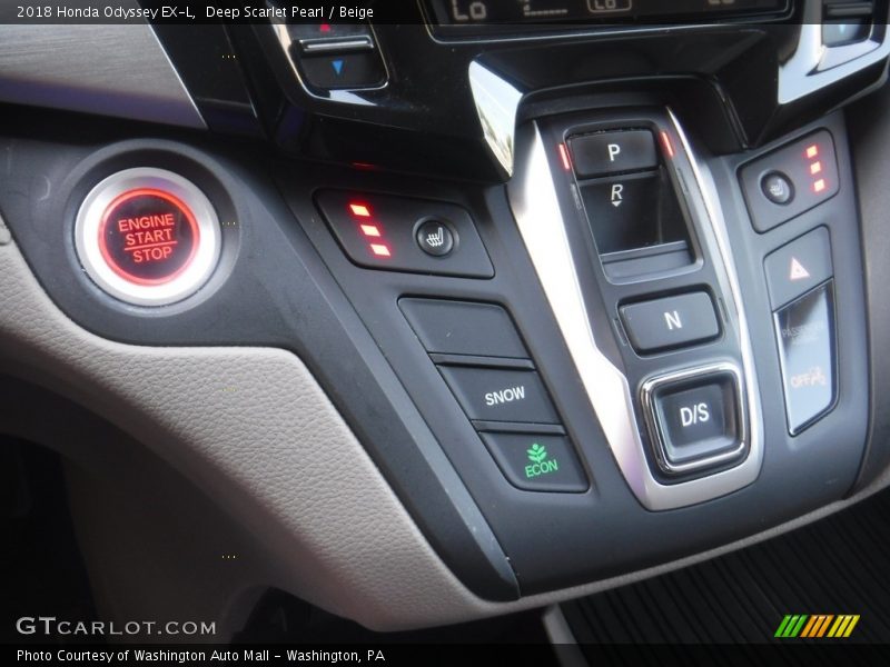 Deep Scarlet Pearl / Beige 2018 Honda Odyssey EX-L