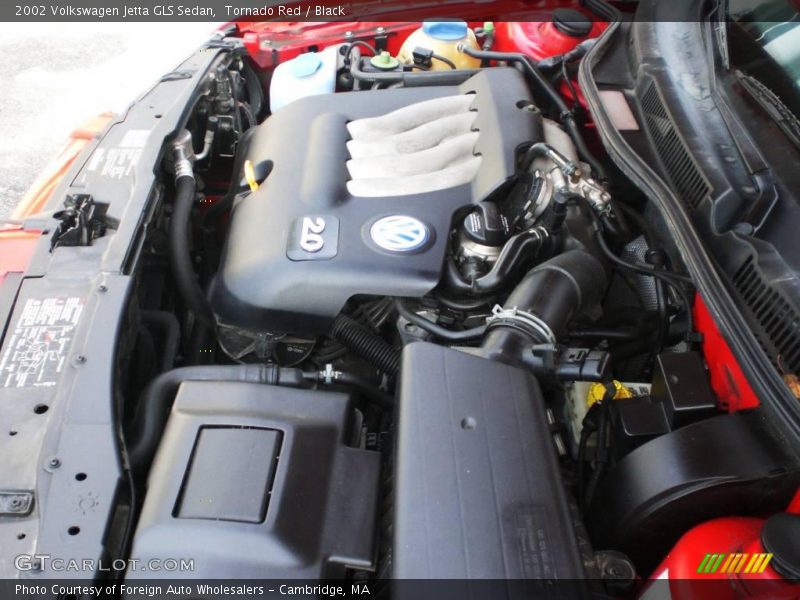 Tornado Red / Black 2002 Volkswagen Jetta GLS Sedan