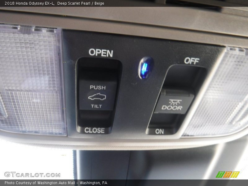 Deep Scarlet Pearl / Beige 2018 Honda Odyssey EX-L