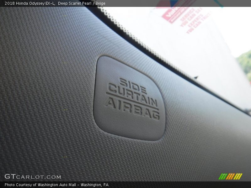 Deep Scarlet Pearl / Beige 2018 Honda Odyssey EX-L