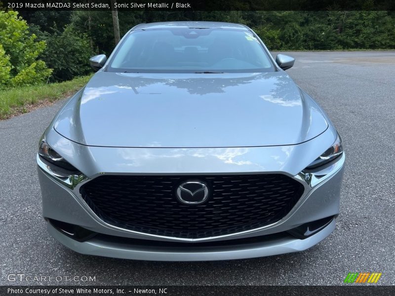 Sonic Silver Metallic / Black 2019 Mazda MAZDA3 Select Sedan