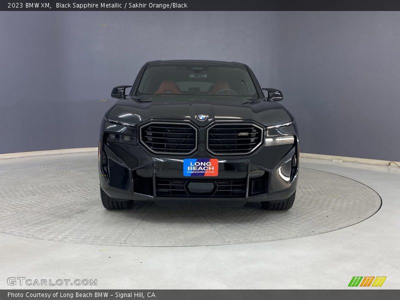 Black Sapphire Metallic / Sakhir Orange/Black 2023 BMW XM