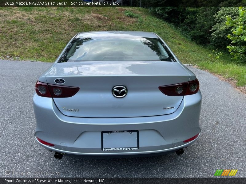 Sonic Silver Metallic / Black 2019 Mazda MAZDA3 Select Sedan