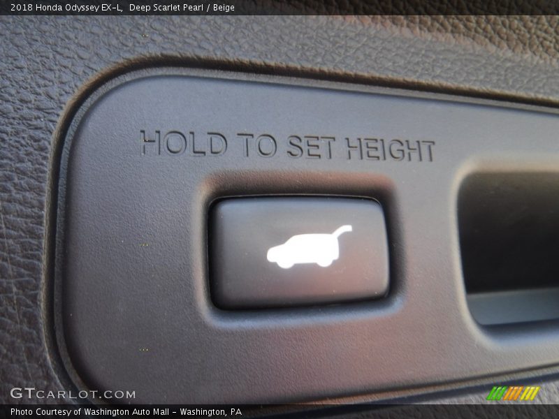 Deep Scarlet Pearl / Beige 2018 Honda Odyssey EX-L