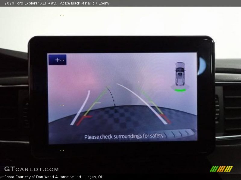 Agate Black Metallic / Ebony 2020 Ford Explorer XLT 4WD