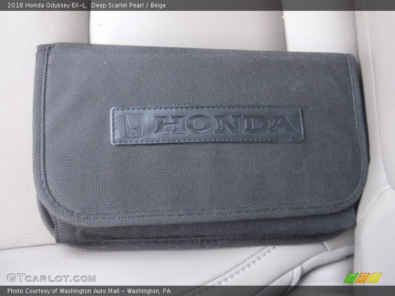 Deep Scarlet Pearl / Beige 2018 Honda Odyssey EX-L