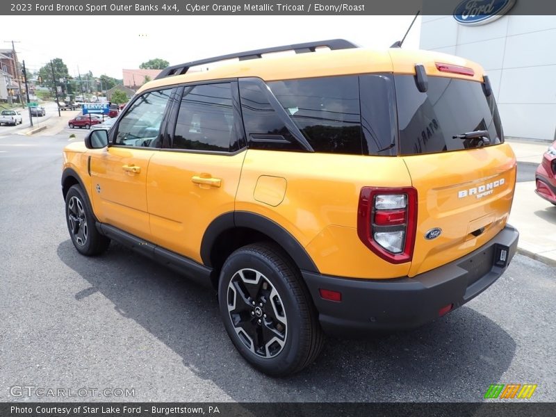 Cyber Orange Metallic Tricoat / Ebony/Roast 2023 Ford Bronco Sport Outer Banks 4x4