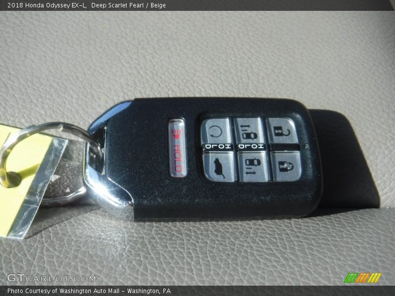 Deep Scarlet Pearl / Beige 2018 Honda Odyssey EX-L