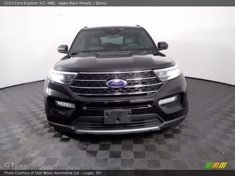 Agate Black Metallic / Ebony 2020 Ford Explorer XLT 4WD