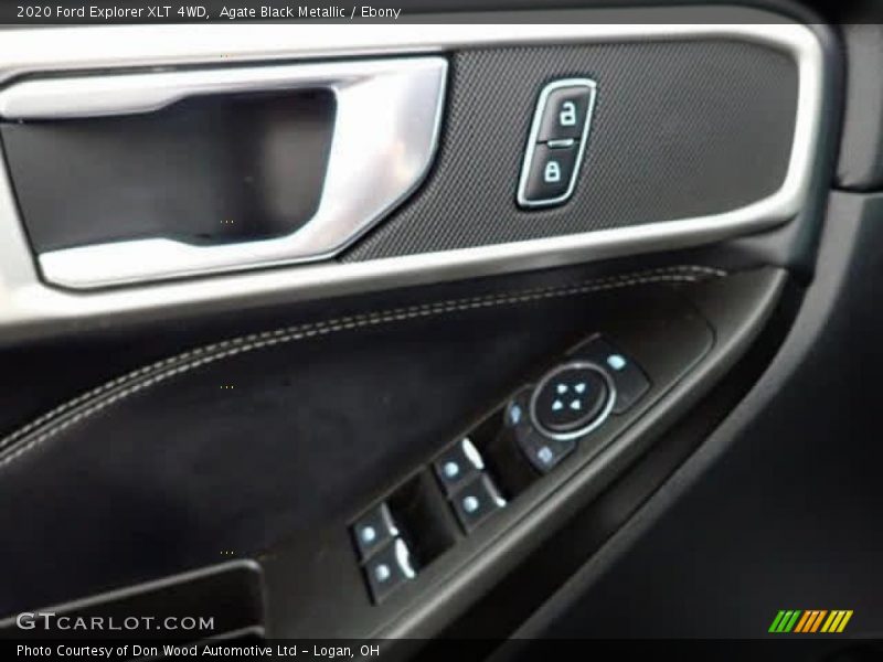 Agate Black Metallic / Ebony 2020 Ford Explorer XLT 4WD