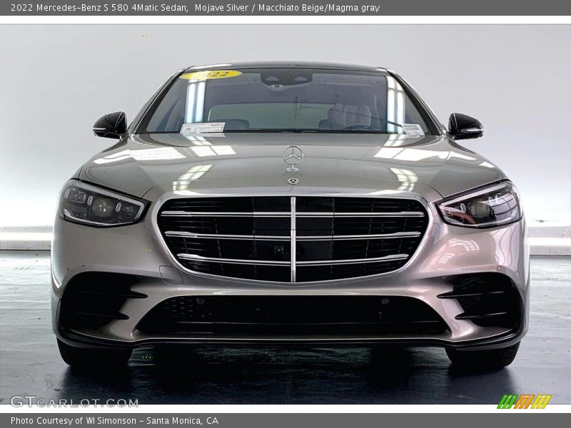 Mojave Silver / Macchiato Beige/Magma gray 2022 Mercedes-Benz S 580 4Matic Sedan