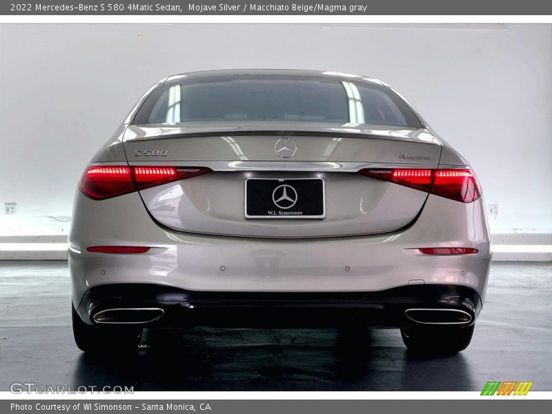 Mojave Silver / Macchiato Beige/Magma gray 2022 Mercedes-Benz S 580 4Matic Sedan