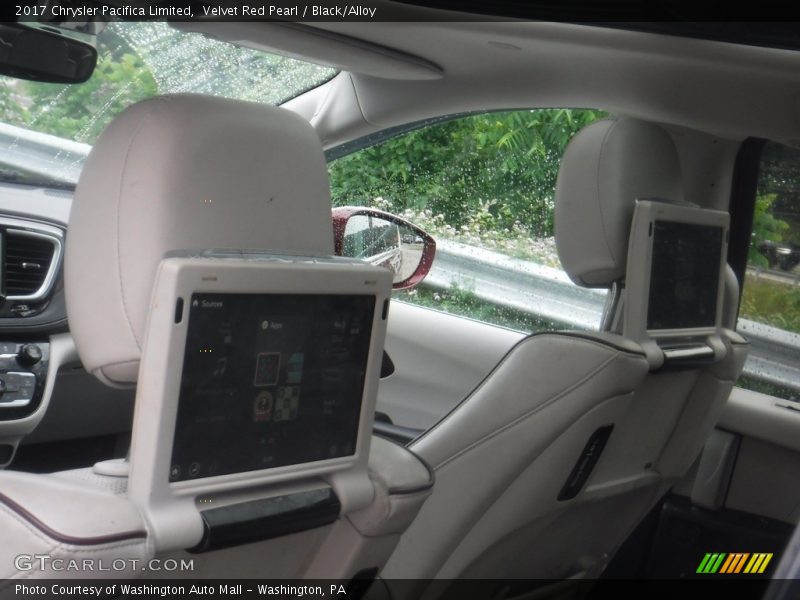 Velvet Red Pearl / Black/Alloy 2017 Chrysler Pacifica Limited